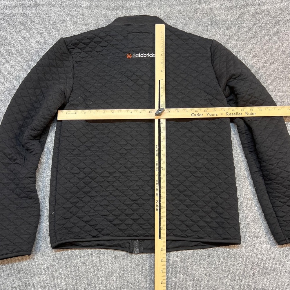 Marine Layer Jacket Womens Medium Black Quilted Full Zip Tech Summit Databricks - Picture 10 of 11